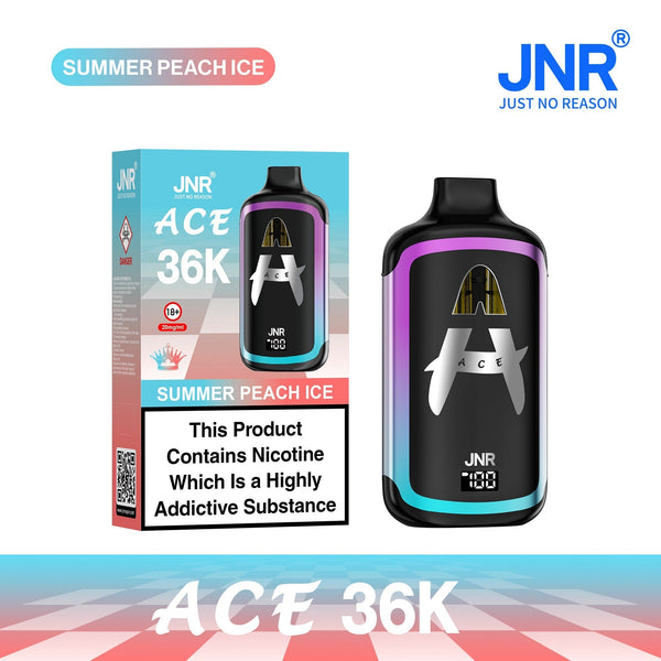 JNR ACE 36k Prefilled Vape Kit Pack of 5 - Strawberry Watermelon Ice - vapeukwholesale