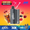 Flavour Cherry Berry and Mixed Berries of JNR Aurora 30k Pod vape Kit - Box of 5