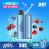 Flavour Mr Blue and Blue Razz Cherry of JNR Aurora 30k Pod vape Kit - Box of 5