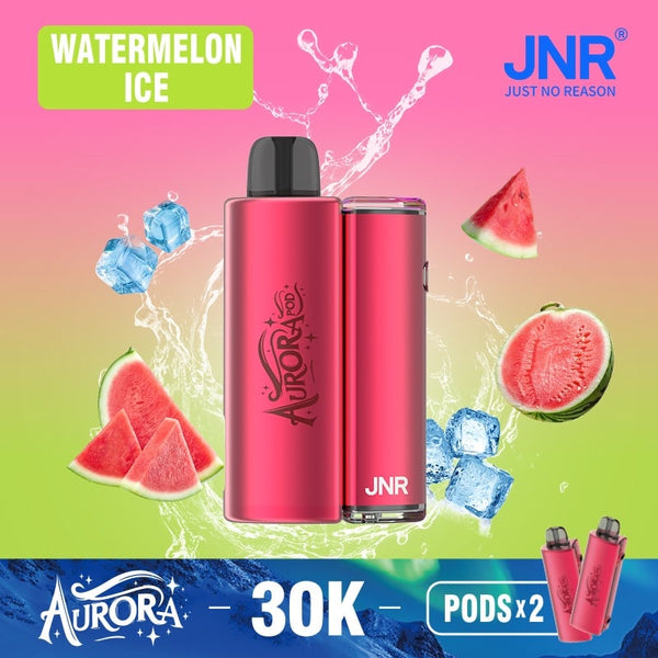 Flavour Watermelon Ice of JNR Aurora 30k Pod vape Kit - Box of 5