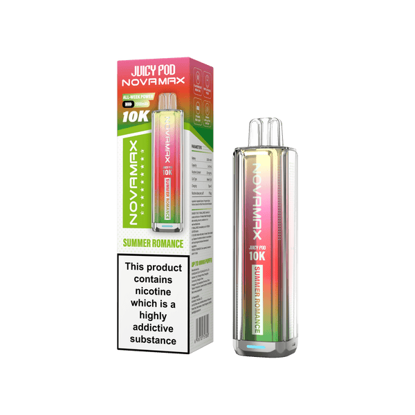 Juicy Pod Novamax 10k Prefilled Pod Vape Kit - Pack of 5 - Summer Romance - vapeukwholesale