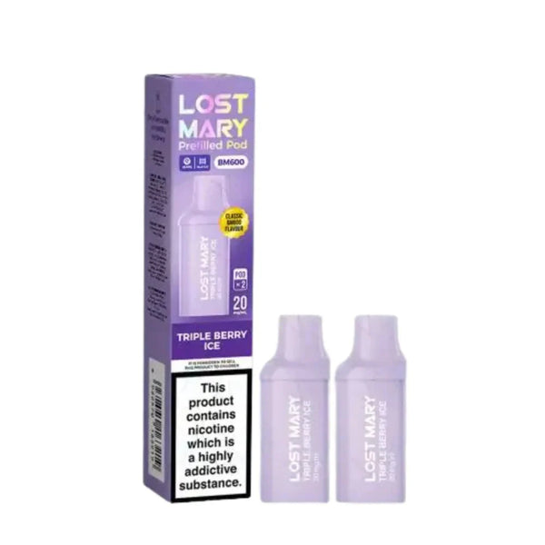 Lost Mary BM600 Prefilled Pods box of 10 - Vapewholesalesupplier