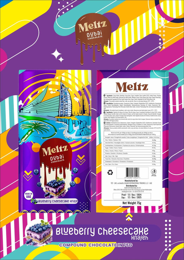Meltz Dubai Knafeh Chocolate - 75g - #Simbavapeswholesale#