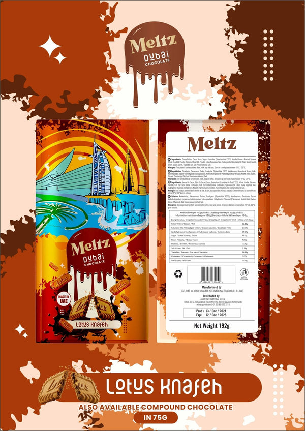 Meltz Dubai Knafeh Chocolate - 75g - #Simbavapeswholesale#