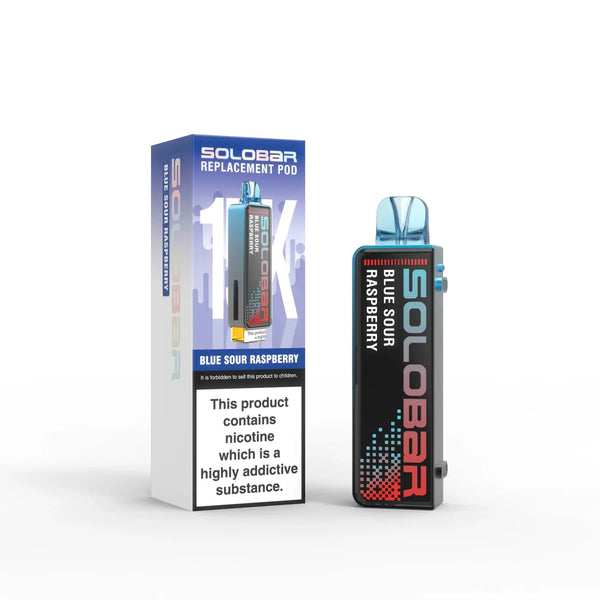 Solo Bar 15K Prefilled Pods Box of 5 - Blue Sour Raspberry - vapeukwholesale