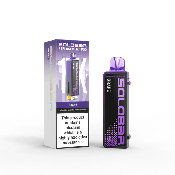 Solo Bar 15K Prefilled Pods Box of 5 - Grape - vapeukwholesale