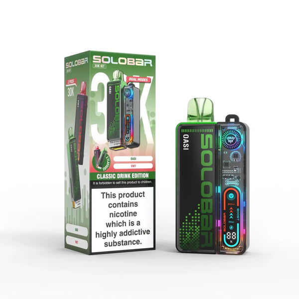 Solo Bar Boost 30K Prefilled Vape Kit Box of 5 - Classic Drink Edition - vapeukwholesale