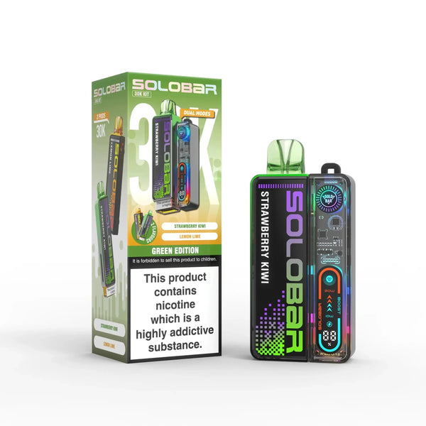 Solo Bar Boost 30K Prefilled Vape Kit Box of 5 - Green Edition - vapeukwholesale