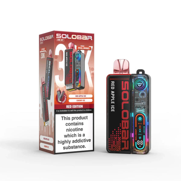 Solo Bar Boost 30K Prefilled Vape Kit Box of 5 - Red Edition - vapeukwholesale