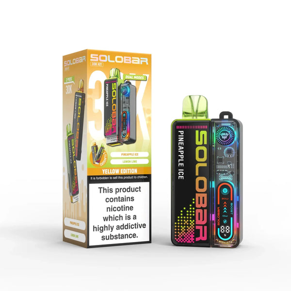 Solo Bar Boost 30K Prefilled Vape Kit Box of 5 - Yellow Edition - vapeukwholesale