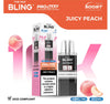 The Bling 10k Pro Max Replacement Pods (BOX OF 5) - Juicy Peach - vapeukwholesale