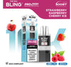The Bling 10k Pro Max Replacement Pods (BOX OF 5) - Strawberry Raspberry Cherry Ice - vapeukwholesale
