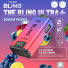 The Bling Ultra Plus 30k Prefilled Vape Pod Kit Box of 5 - Blue Razz Cherry/Blue Razz Lemonade - vapeukwholesale