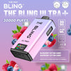 The Bling Ultra Plus 30k Prefilled Vape Pod Kit Box of 5 - Blueberry Cotton Candy/Raspberry Cotton Candy - vapeukwholesale
