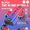 The Bling Ultra Plus 30k Prefilled Vape Pod Kit Box of 5 - Blueberry Hubba Bubba/Watermelon Hubba Bubba - vapeukwholesale