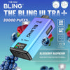The Bling Ultra Plus 30k Prefilled Vape Pod Kit Box of 5 - Blueberry Raspberry - vapeukwholesale