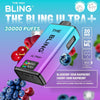 The Bling Ultra Plus 30k Prefilled Vape Pod Kit Box of 5 - Blueberry Sour Raspberry/Cherry Sour Raspberry - vapeukwholesale