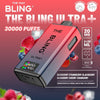 The Bling Ultra Plus 30k Prefilled Vape Pod Kit Box of 5 - Blueberry Strawberry Blackberry/Blueberry Cherry Cranberry - vapeukwholesale