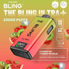 The Bling Ultra Plus 30k Prefilled Vape Pod Kit Box of 5 - Strawberry Kiwi/Strawberry Watermelon - vapeukwholesale