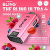 The Bling Ultra Plus 30k Prefilled Vape Pod Kit Box of 5 - Strawberry Raspberry Cherry Ice/Strawberry Blueberry Raspberry - vapeukwholesale