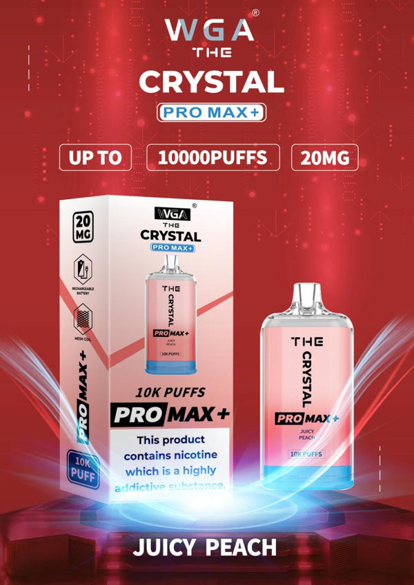 Box of 10 WGA Crystal Pro Max 10K | Prefilled Pod Kit