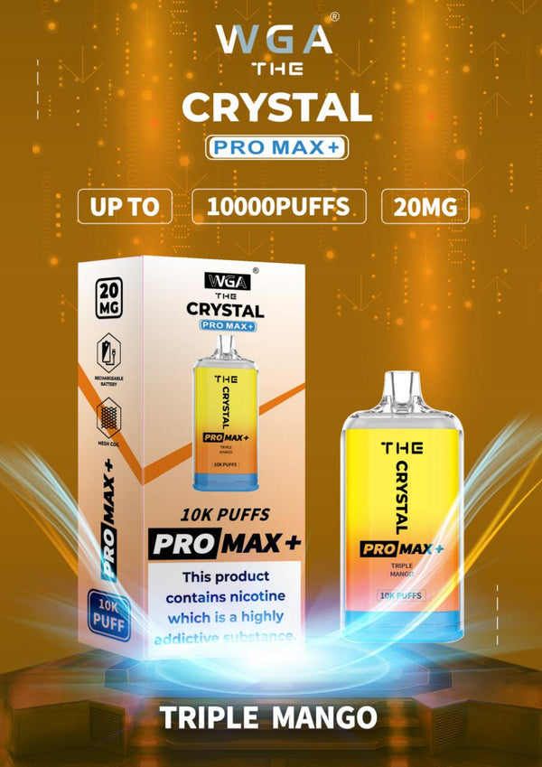WGA Crystal Pro Max 10000 Disposable Vape | Box of 10 | Flavour