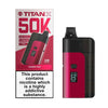 Titan X 50K Prefilled Pod Kit Box of 5 - Cherry Fizz - vapeukwholesale