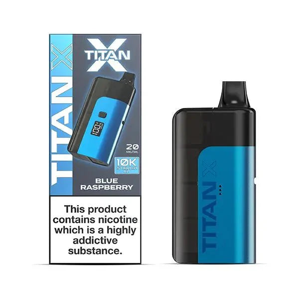 Titan X Prefilled Vape Pod Kit Box of 5 - Blueberry Raspberry - vapeukwholesale
