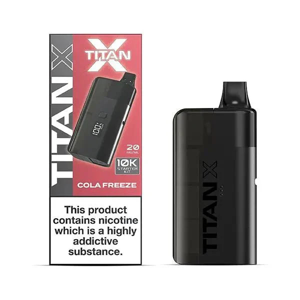 Titan X Prefilled Vape Pod Kit Box of 5 - Cola Freeze - vapeukwholesale