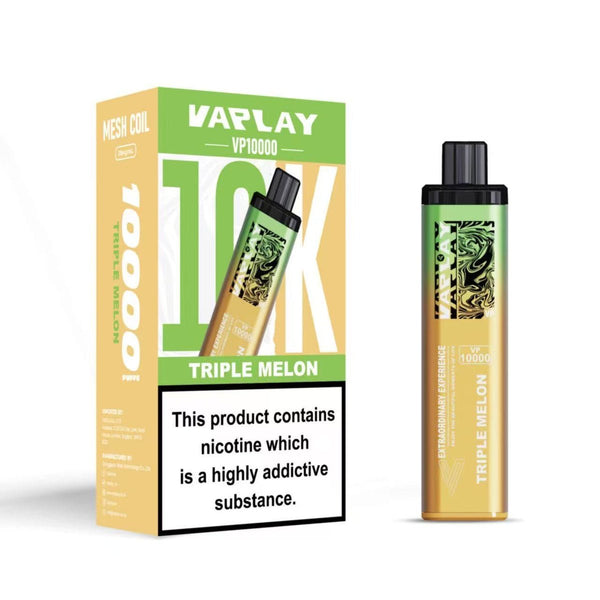 Vaplay VP10000 Prefilled Pod Vape Kit Box of 5 - Triple Melon - vapeukwholesale