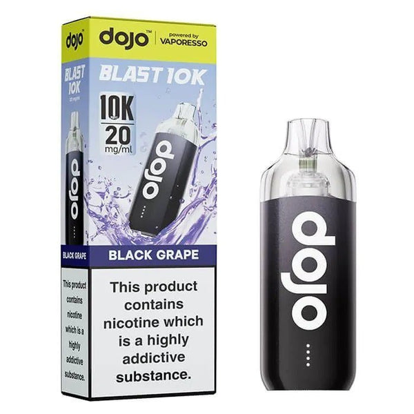 Vaporesso Dojo Blast 10k Prefilled Pod Vape Kit Box of 5 - Black Grape - vapeukwholesale