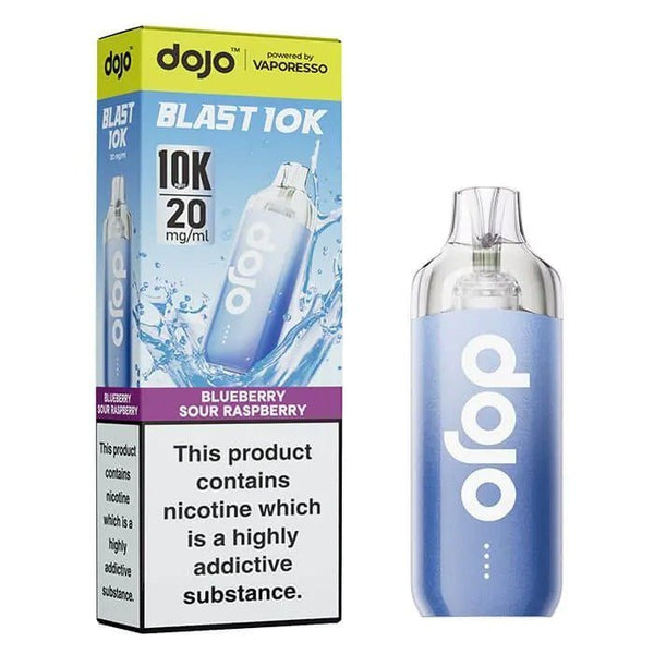 Vaporesso Dojo Blast 10k Prefilled Pod Vape Kit Box of 5 - Blueberry Sour Raspberry - vapeukwholesale