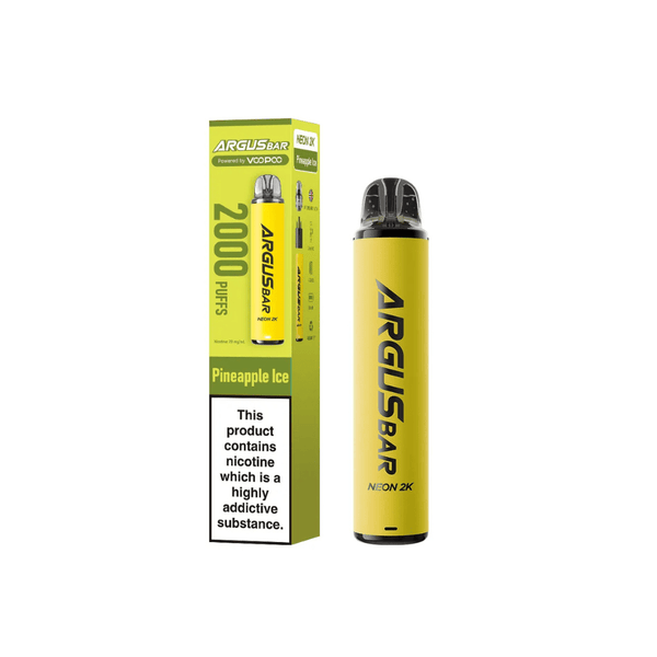 Voopoo Argus Bar Neon 2K Prefilled Pod Kit | Box of 10 - Vapewholesalesupplier