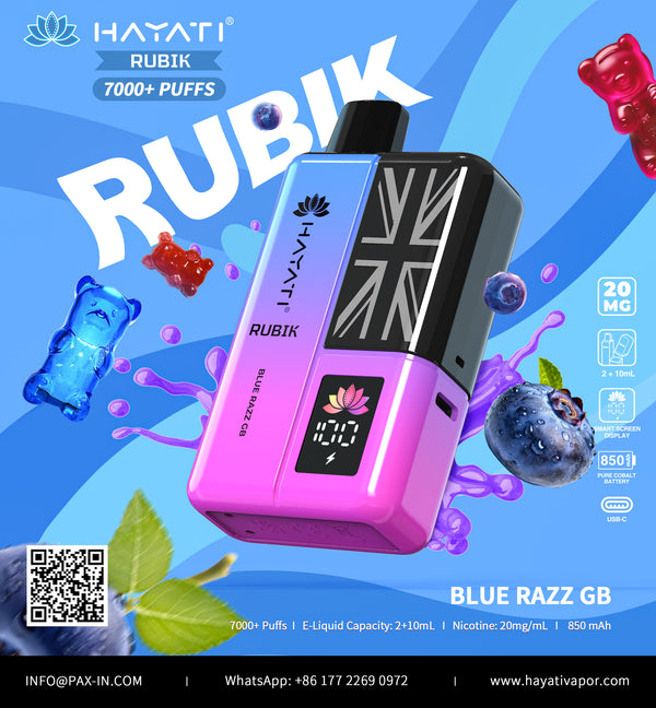 Flavour| Hayati Rubik 7000 Puffs Disposable Vape | Pack of 5 