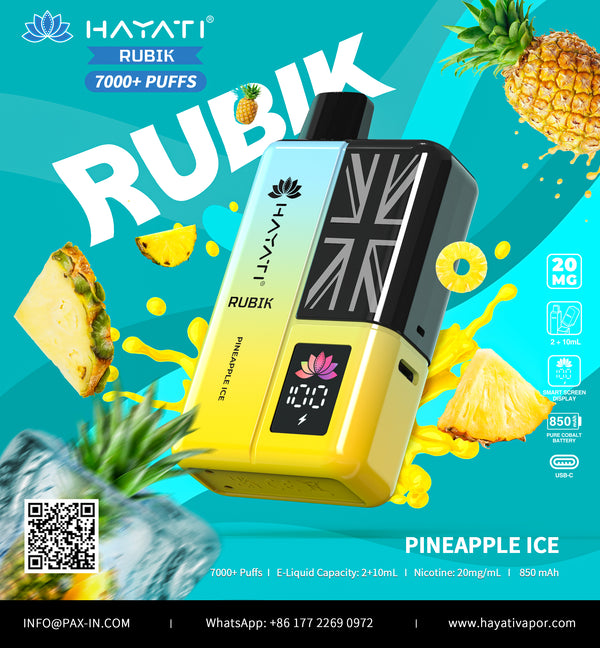 Flavour| Hayati Rubik 7000 Puffs Disposable Vape | Pack of 5 