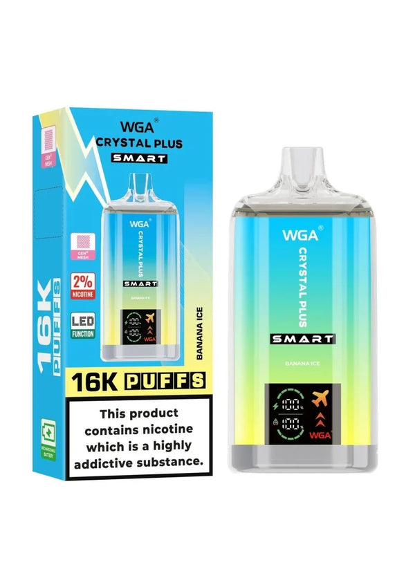 WGA Crystal Plus Smart 16000+ Puffs Vape Kit - Box of 10