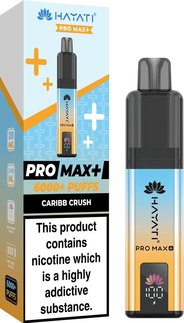 Hayati Pro Max Plus 6000 Vape Box of 5 - Flavour Caribb Crush