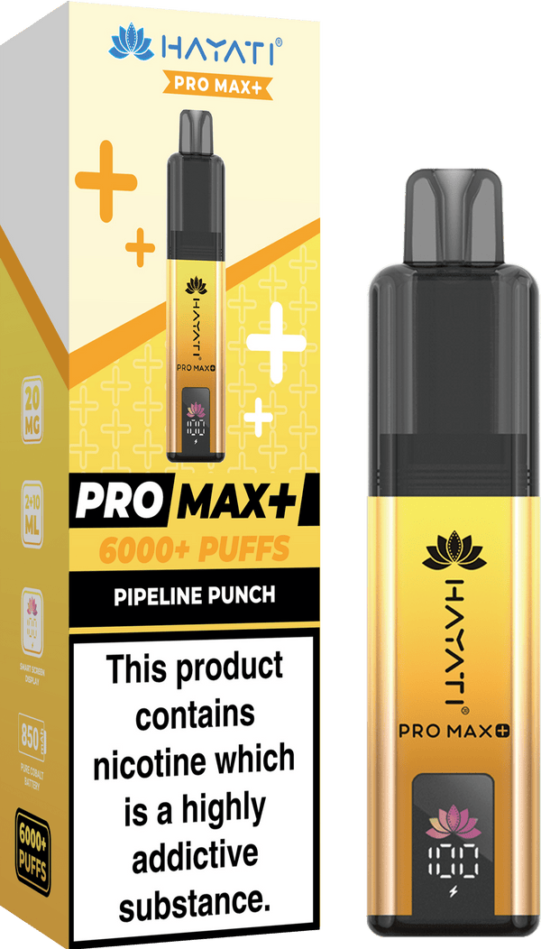 Hayati Pro Max Plus 6000 Vape Box of 5 - Flavour Pineapple Punch