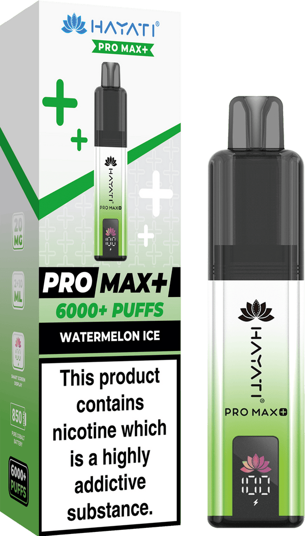 Hayati Pro Max Plus 6000 Vape Box of 5 - Flavour Watermelon Ice