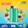 Flavour Passion Fruit Kiwi & Strawberry Kiwi of JNR Aurora 30k Pod vape Kit - Box of 5