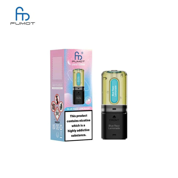 RandM Fumot T32000 Ultra Replacement Pods Box of 5 - Blue Razz Lemonade - vapeukwholesale