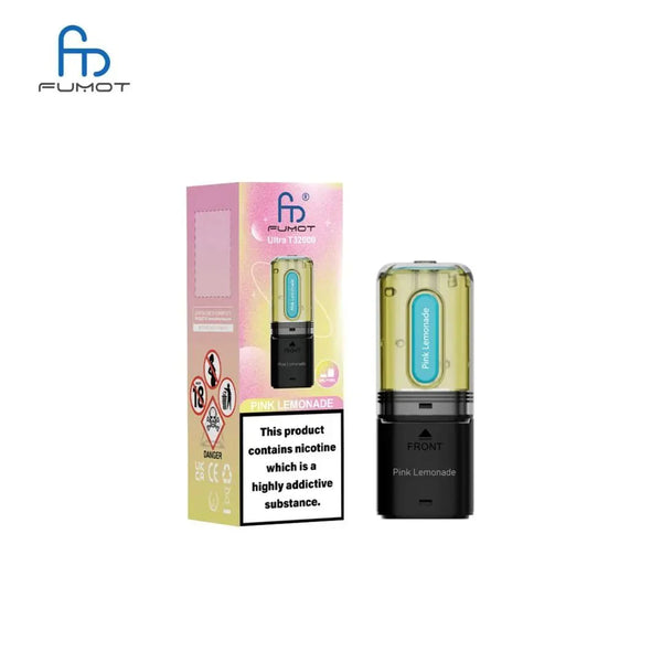 RandM Fumot T32000 Ultra Replacement Pods Box of 5 - Pink Lemonade - vapeukwholesale
