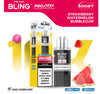 The Bling 10k Pro Max Replacement Pods (BOX OF 5) - Strawberry Watermelon Bubble Gum - vapeukwholesale