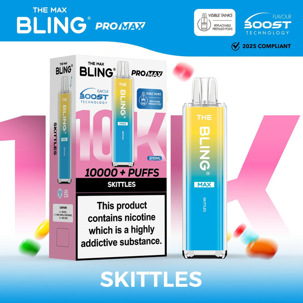 The Crystal Bling Max 10000 Vape Pod Kit Box of 5 - Topvapewholesale