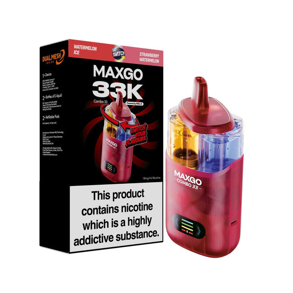 MAXGO 33k Pre-Filled Pod kitsBox of 3