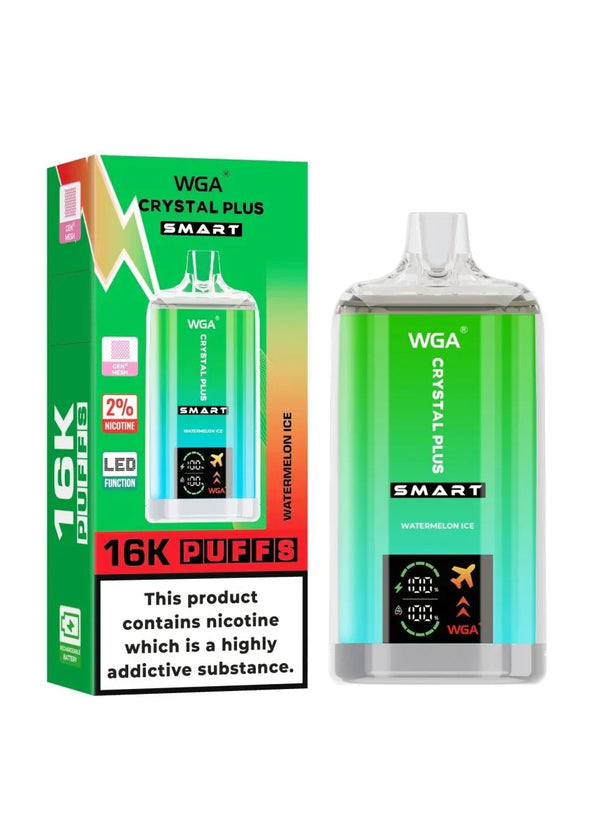 WGA Crystal Plus Smart 16000+ Puffs Vape Kit - Box of 10