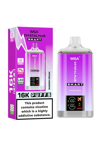 WGA Crystal Plus Smart 16000+ Puffs Vape Kit - Box of 10