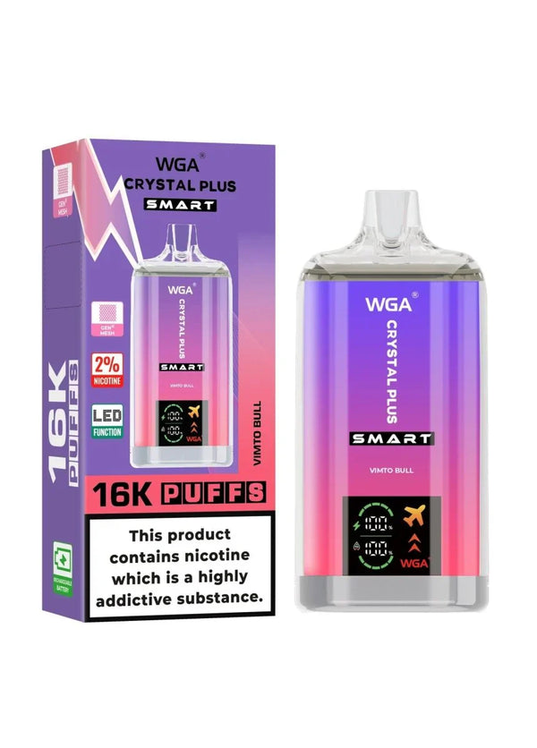 WGA Crystal Plus Smart 16000+ Puffs Vape Kit - Box of 10